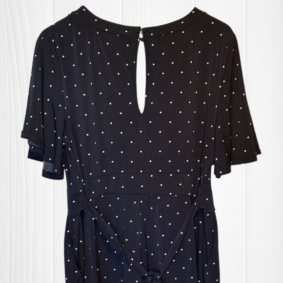 TORRID Studio Knit Flutter Sleeve Romper - Polka Dot - Picture 12 of 16